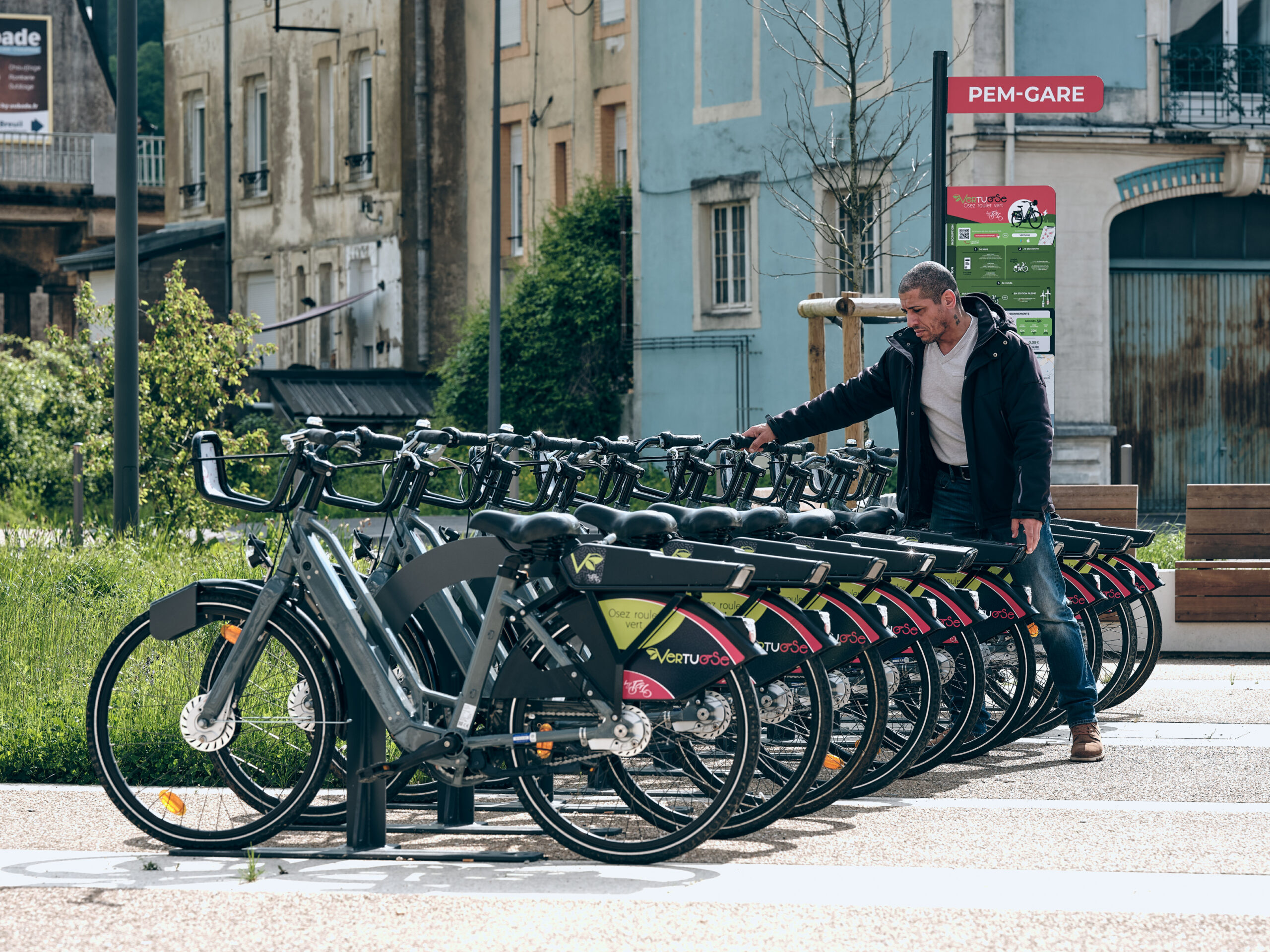 Service de vélo en libre-service Vertusose à Longwy propulsé par Ecovelo