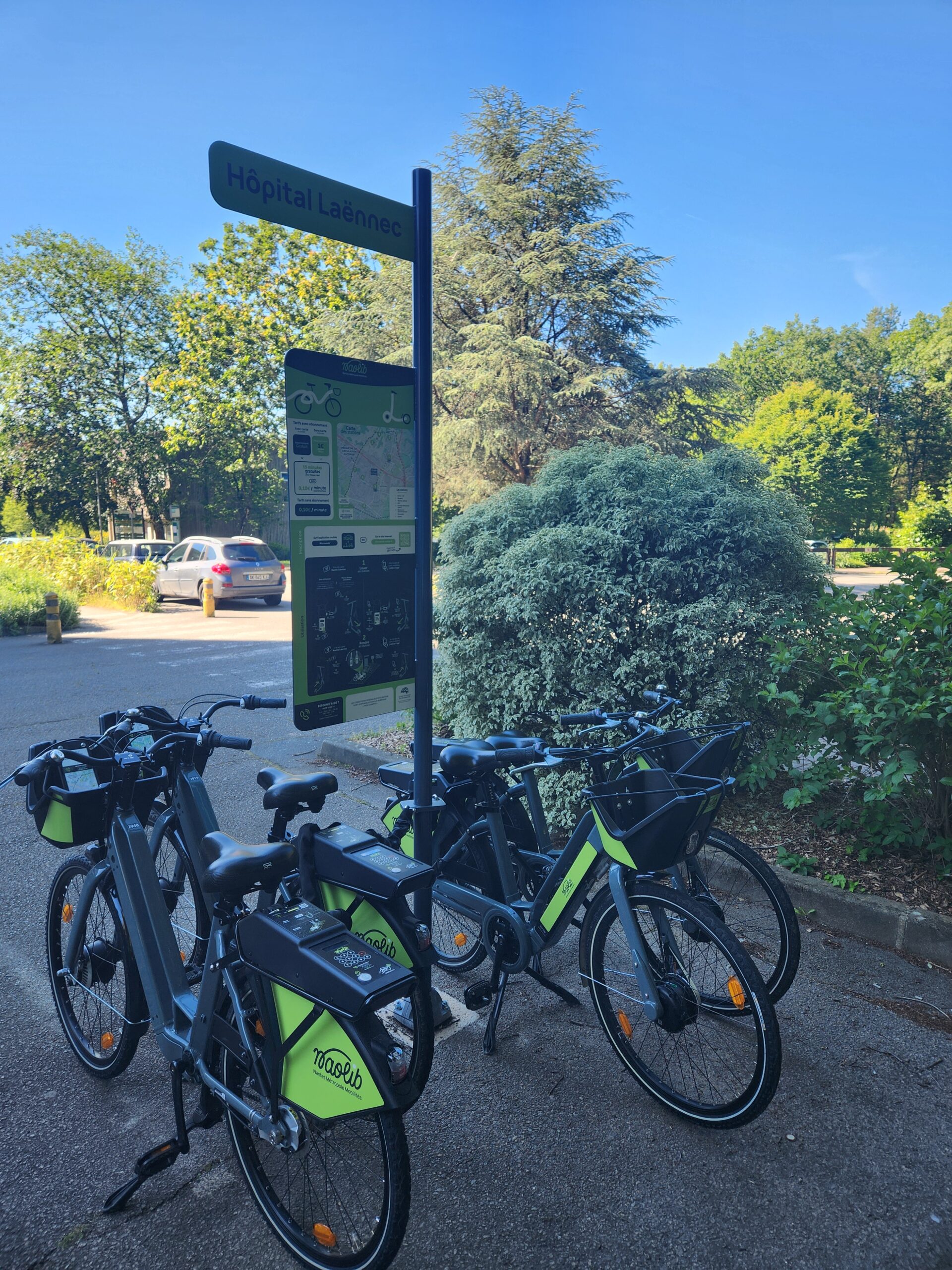 Service de vélo en libre-service Naolib Micromob de Nantes Métropole - Saint-Herblain et Chantrerie propulsé par Ecovelo