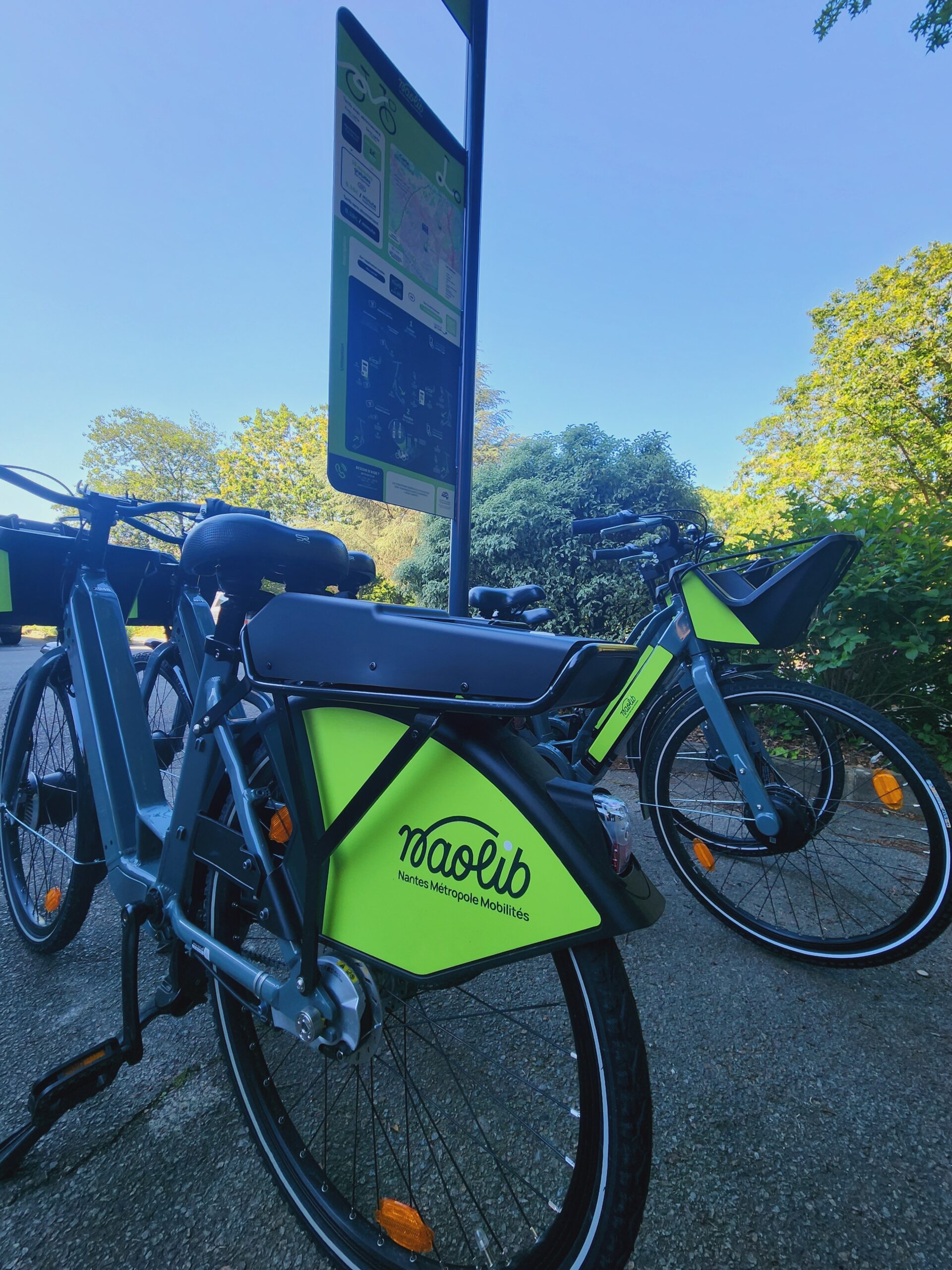 Service de vélo en libre-service Naolib Micromob de Nantes Métropole - Saint-Herblain et Chantrerie propulsé par Ecovelo