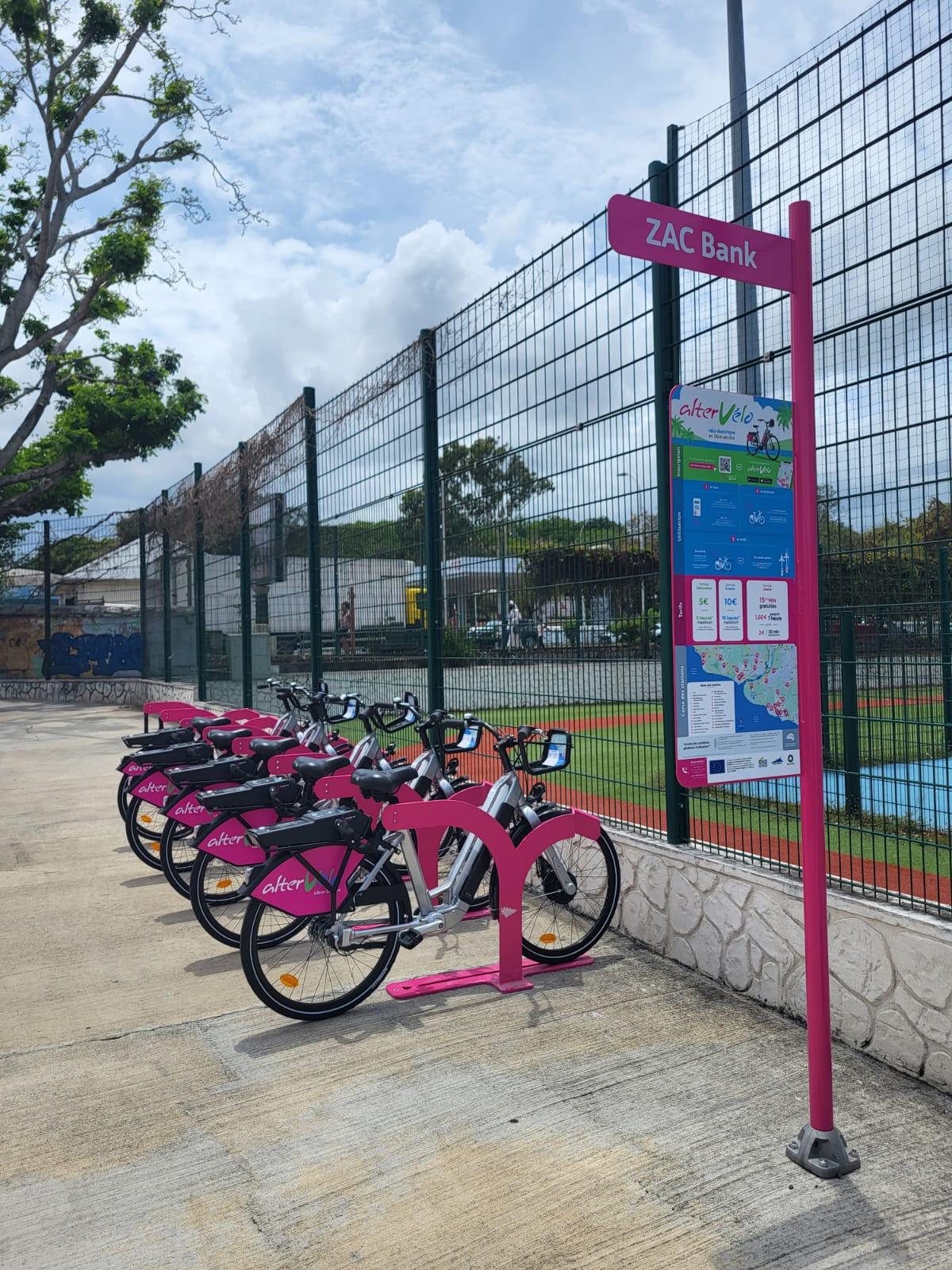 Service de vélo en libre-service Altervélo de Saint-Pierre à La Réunion propulsé par Ecovelo