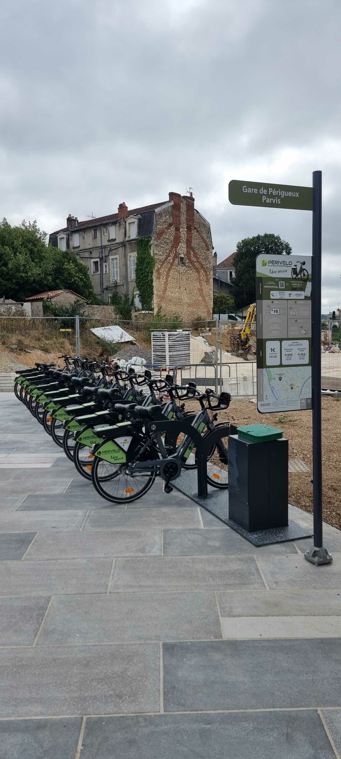 Service de vélo en libre-service Périvélo de l'Agglomération de Périgueux propulsé par Ecovelo