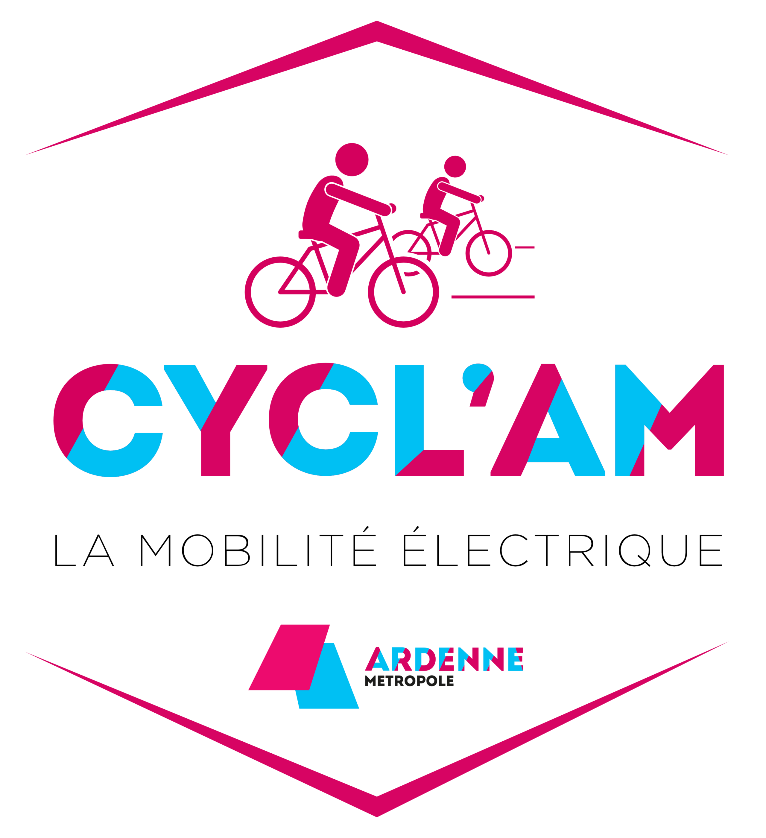 Logo Cycl'am pour le service de vélo en libre-service d'Ardenne Métropole