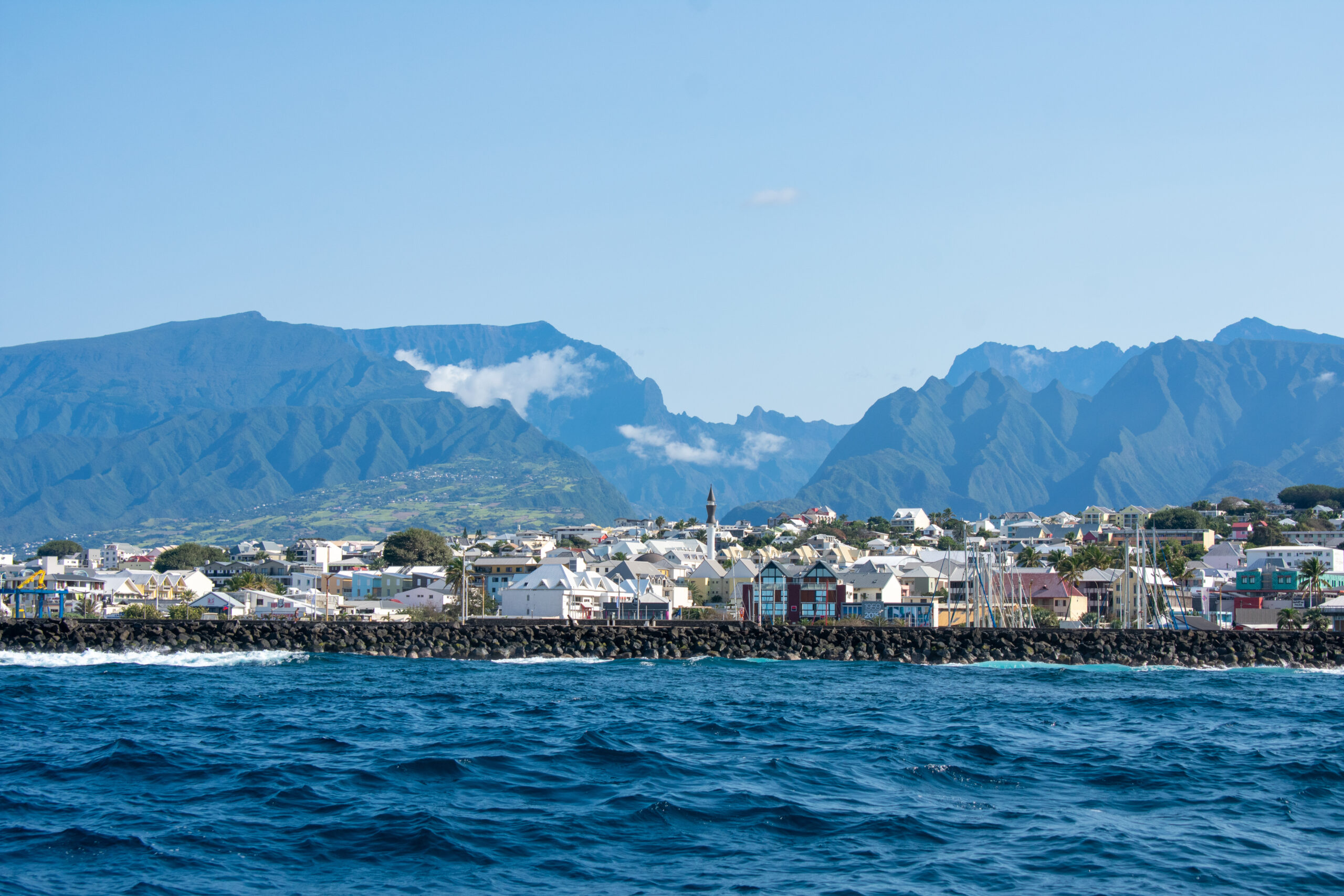 Vue au bord de mer de Saint-Pierre de La Réunion