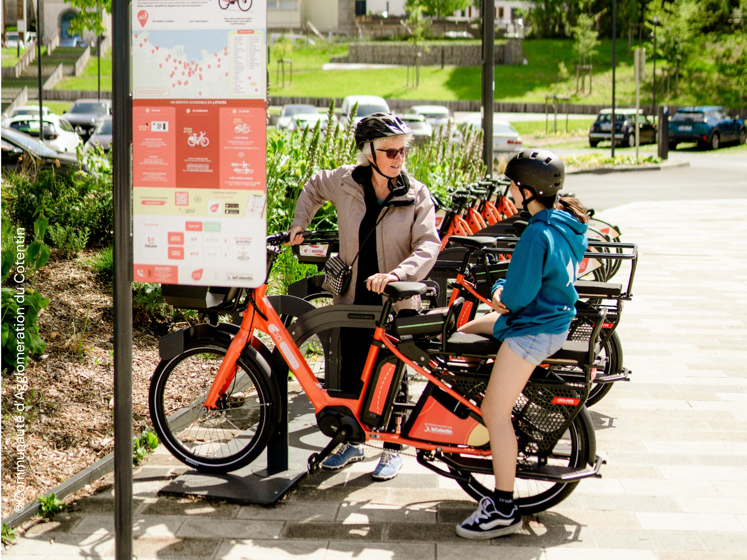 Il est possible de louer un vélo individuel, un vélo famille et un biplace adulte depuis la station gare SNCF de Cherbourg